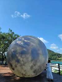 대형 달포토존이 있는 거제 소망길 보름달나들이🌕