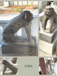 【東京都/鎧神社】珍しい狛犬型庚申塔
