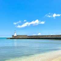 宮地浜海水浴場：白沙碧海
