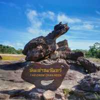หินเต่าชมจันทร์ - ป่าดงนาทาม อุทยานแห่งชาติผาแต้ม