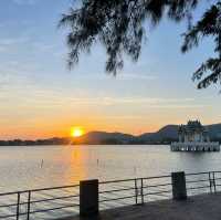 จุดชมพระอาทิตย์ตกดิน อ่างเก็บน้ำเขาเต่า หัวหิน