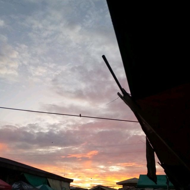 beautiful sunset in panabo city 