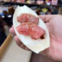 Hida Beef Sushi(Morning Market ) Takayama