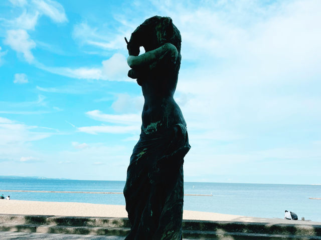 九州祕境夕陽海灘｜別府市內溫柔片刻 🏖️北濱海灘