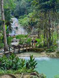 เที่ยวน้ำตกที่สวยที่สุด ในหลวงพระบาง🏞️💦