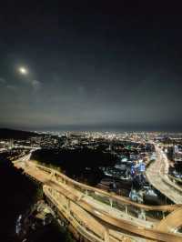 🌃 Rooftop Bliss at Mossaz Hotel, Damansara – A Moonlit Escape Above KL