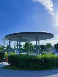 桃園中壢｜大江內定公園 Outlet旁的綠意秘境，散步野餐溜小孩一次滿足！