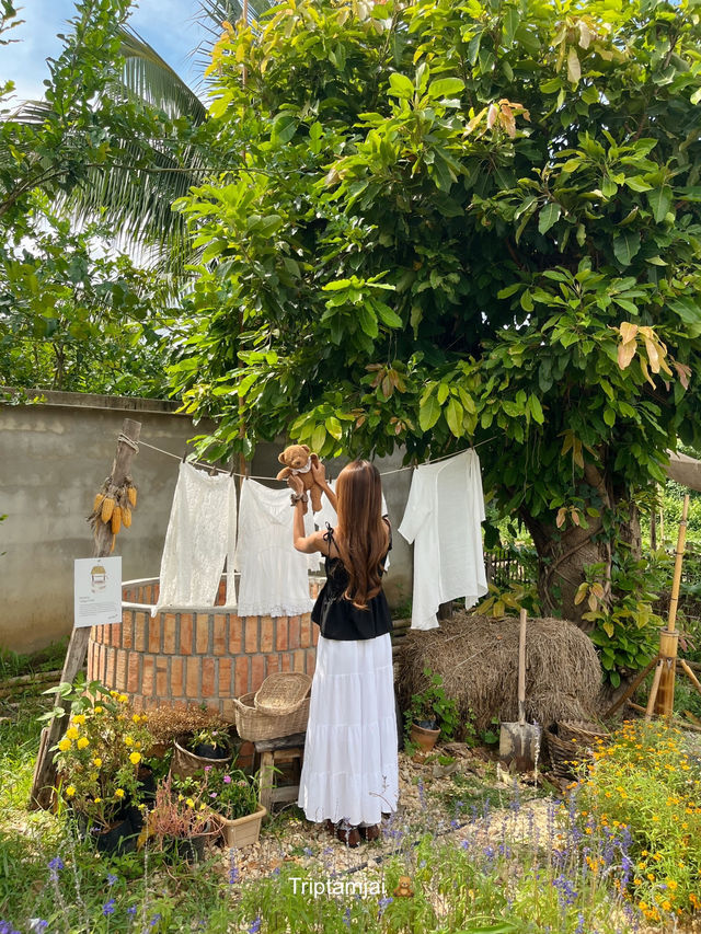 โฮมคาเฟ่ลำปางที่มีสวนดอกไม้น่ารักๆ 🧺🌼
