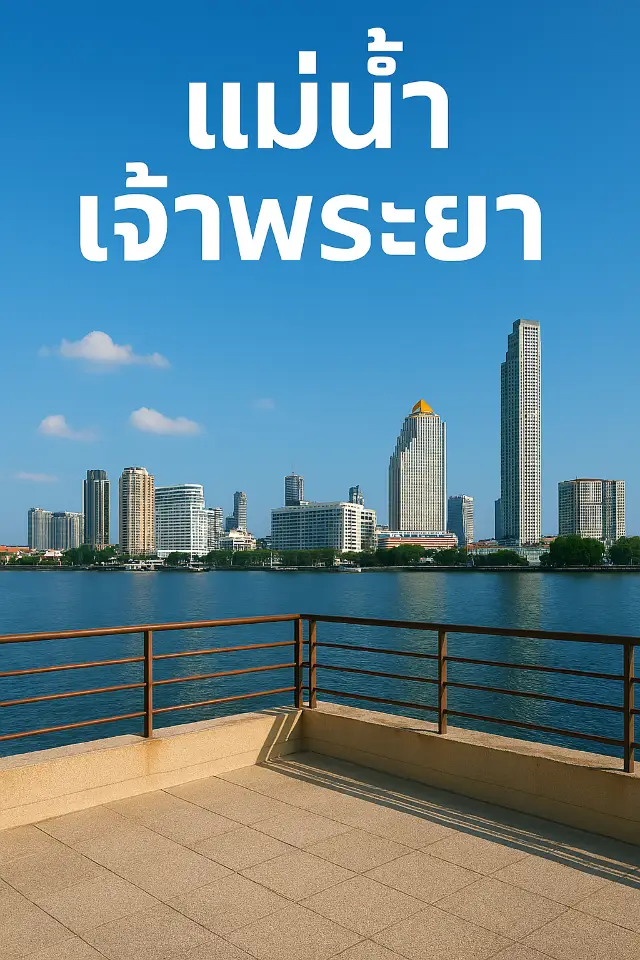 ดาดฟ้าวิวแม่น้ำเจ้าพระยา 🌇