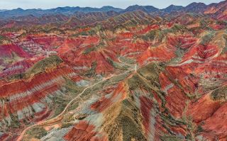 🏔️ Rain-Soaked Danxia | Yongdeng, Lanzhou