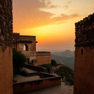 Golden Hour Above Rajasthan