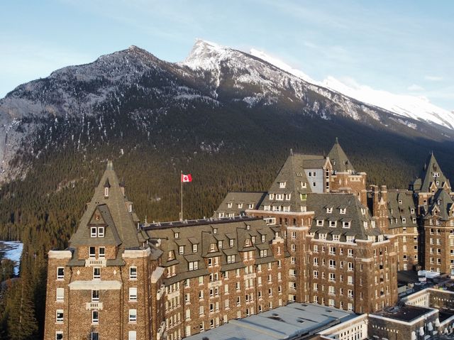 The iconic view Fairmont Banff Springs Hotel
