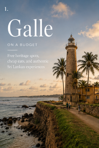 Galle on a Budget: Free Heritage Spots & Cheap Things To Do