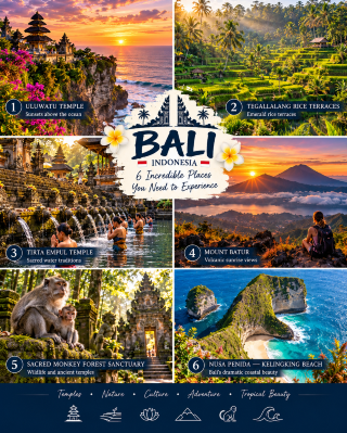 Bali 🇮🇩 — 6 INCREDIBLE PLACES YOU NEED TO EXPERIENCE