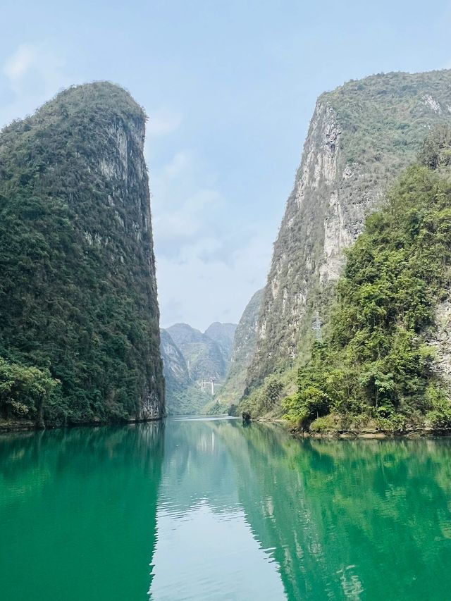 山水畫廣西河池小三峽