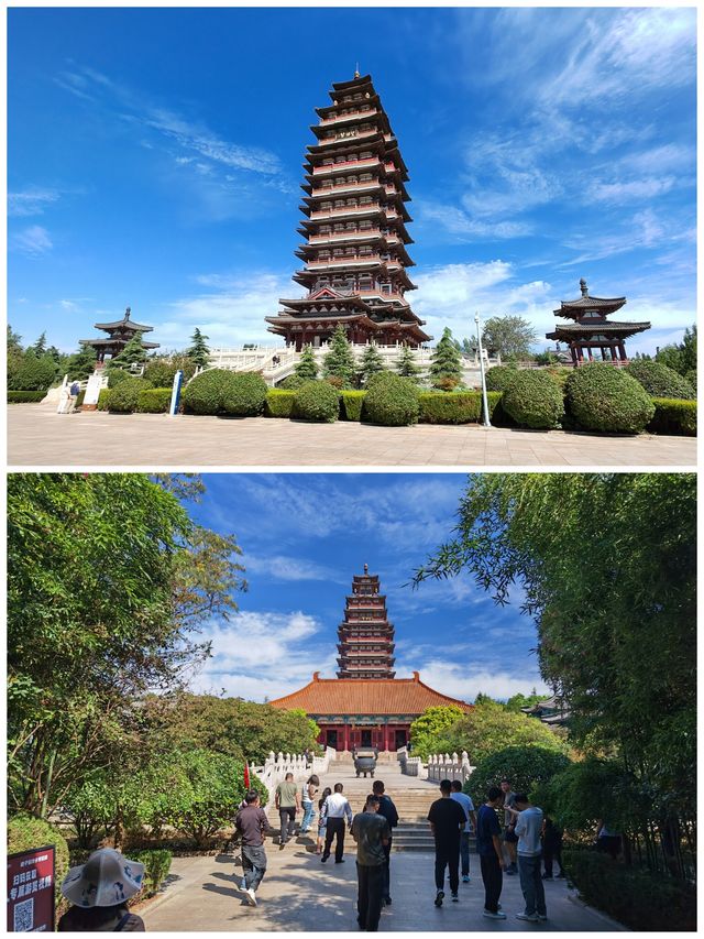 環魯自駕遊丨微山湖望湖塔。
