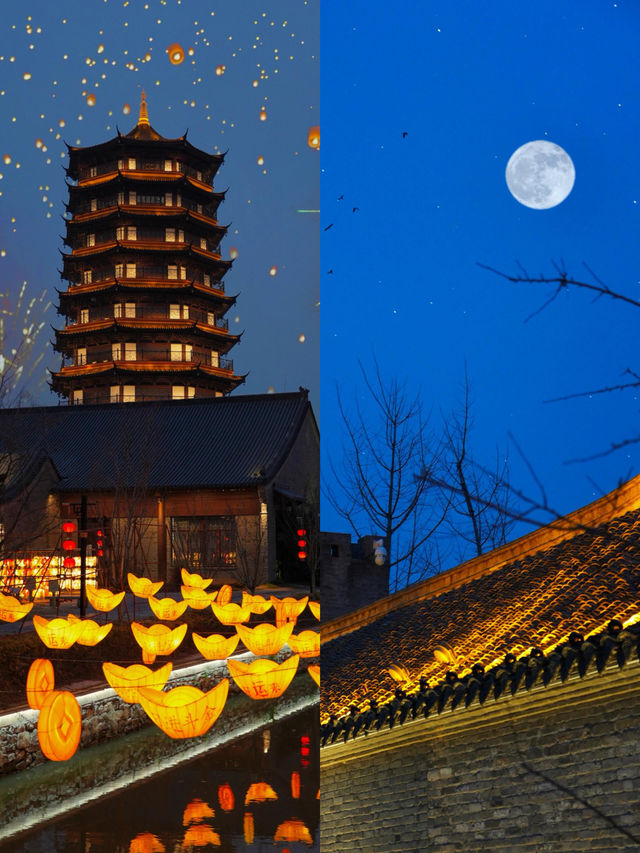 不在南京秦淮河在宿遷新年燈會美哭了…