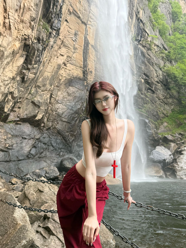 絕咗！洛陽白雲山大瀑布，人少景靚
