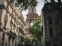 The Eiffel Tower in Paris! 🇫🇷✨