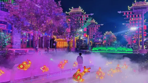 Not in Xi'an! A new nighttime landmark in Huaibei, Anhui, absolutely stunning! — traveler post in Huaibei