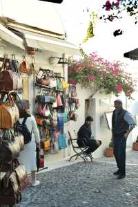 希臘聖托里尼・費拉小鎮｜午後到夜晚的藍白時光