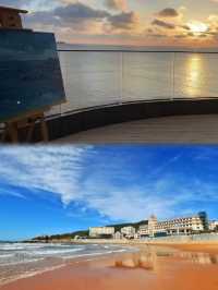 落地窗前跑海邊海天一線具體化了