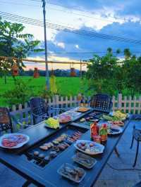 伍星小築:稻浪塘邊,烤盡鄉野煙火