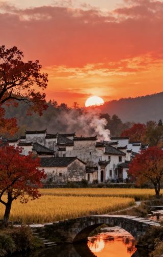The autumn charm of Huizhou is irresistible! Ancient villages shrouded in morning mist + secret red maple spots, unlocking niche experiences