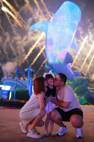 珠海長隆でたくさんの家族グループのTripメモリー撮影を担当した後、