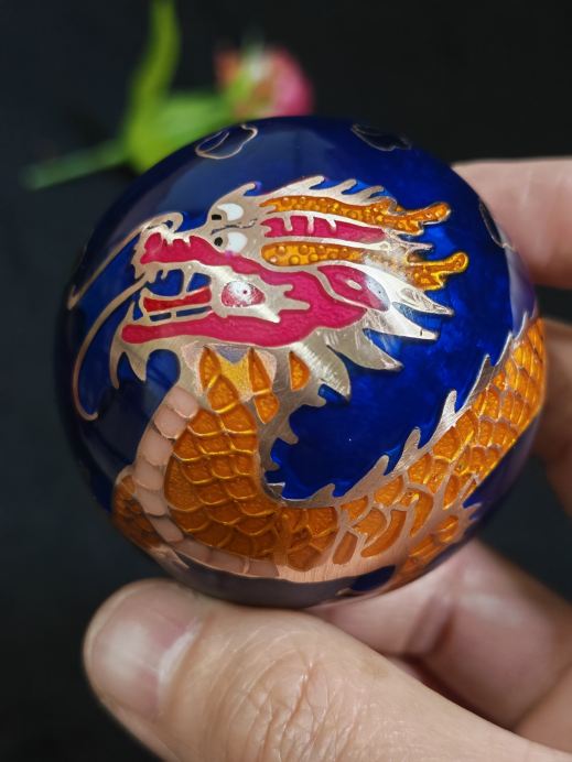 龍鳳呈祥·非遺臻品｜保定鐵球景泰藍掐絲琺瑯工藝｜Trip.com 保定