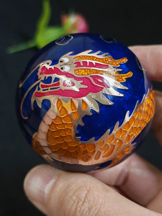 龍鳳呈祥·非遺臻品｜保定鐵球景泰藍掐絲琺瑯工藝｜Trip.com 保定