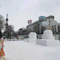 雪之札幌電視塔與大通公園