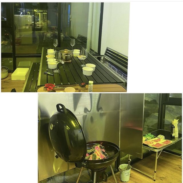 홍천 단체펜션[네스트펜션] 이런 바베큐장 또 없습니다~~👍🏻