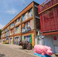ถ่ายรูปสตรีทอาร์ทสุดชิคกลางชุมชน WEIWUYING STREET ART VILLAGE
