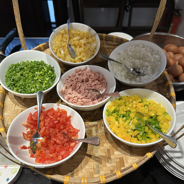 ベトナム・ホイアン＊レガシーホイアンリゾートの朝食