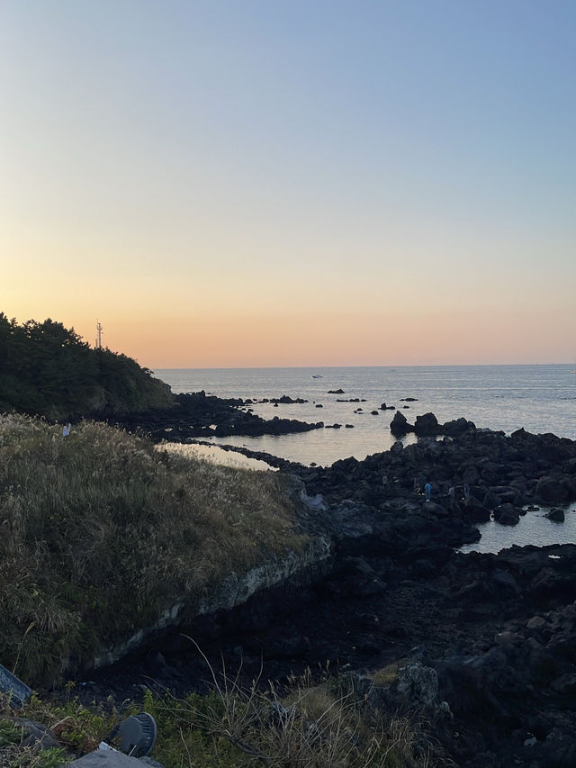 韓国　チェジュ島の夕日映えフォトスポット🌇