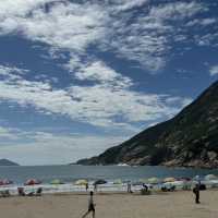 藍天白雲配上石澳泳灘 捉緊夏天的尾巴