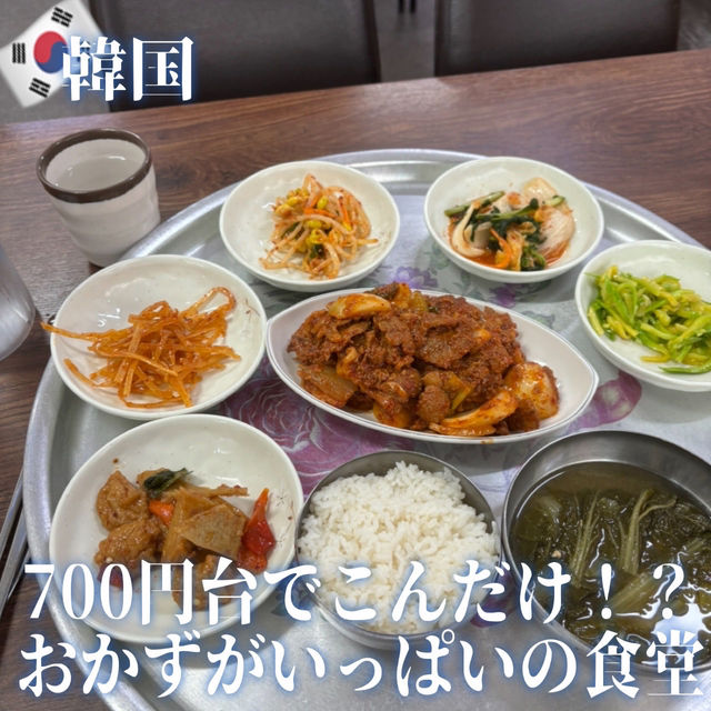 【韓国】本当におすすめ！700円台で美味しすぎる食堂🍽️