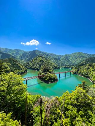 【靜岡】漂浮在湖面上的車站