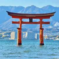 Floating torii gate of Miyajima Island