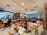 Hidden food and art market in a hipster district