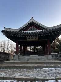 가을 갈대밭과 겨울 설경이 포토존으로 인기인 화양루🇰🇷