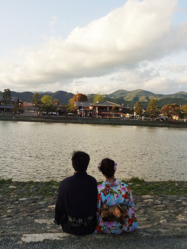 京都嵐山渡月橋—和服👘初體驗