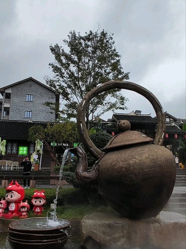 觀光老街的磁器口古鎮