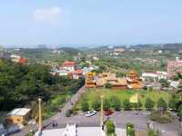 The beautiful view of Wuji Tianyuan Temple in New Taipei City