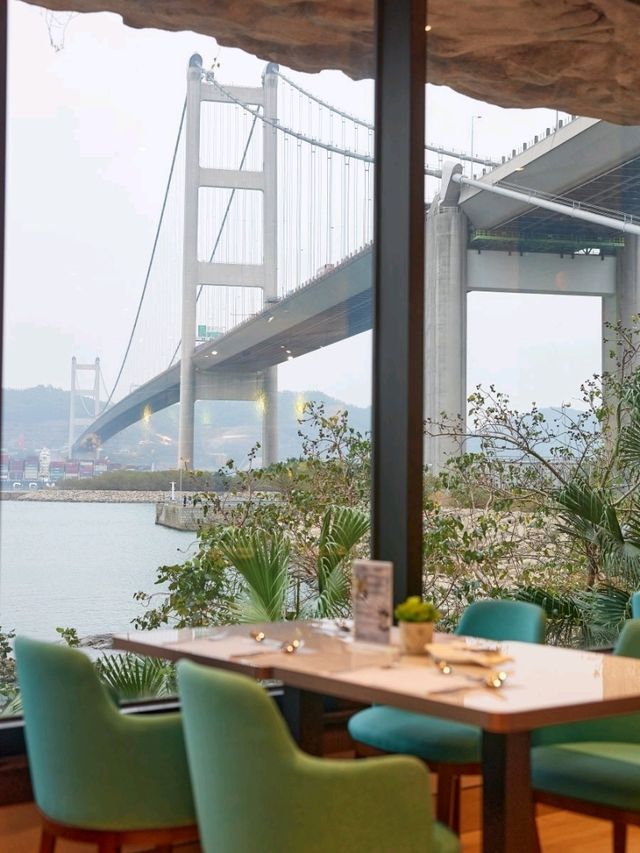 青馬大橋景自助餐😋🍽️親子假日好去處小渡假 景色無價！