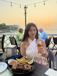 잔지바르의 노을을 보며 먹는 새우🍤🦐