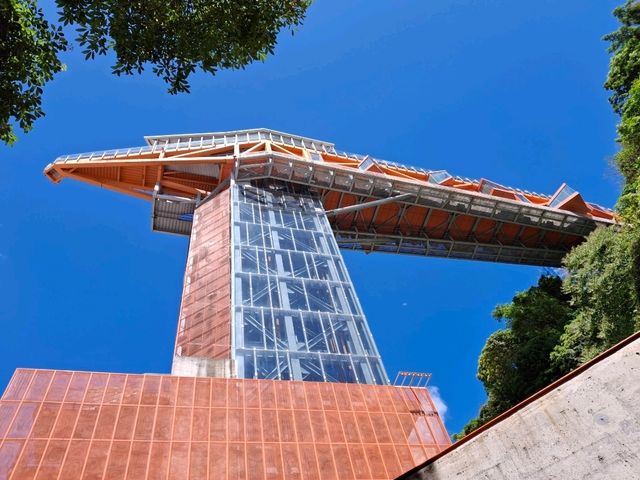 Beautiful views at the top of Keelung Tower, Taiwan