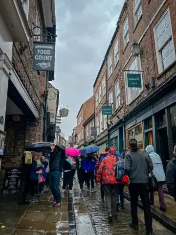 This street in York seems to come out of a Fantasy book, Every shop is special even the most branded ones.
