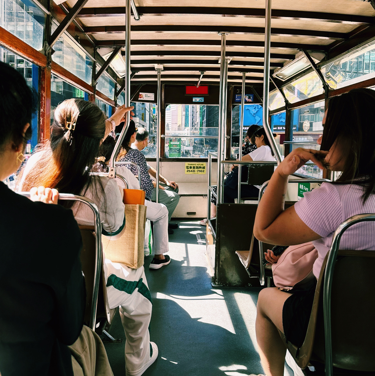There's one mode of transportation you absolutely must experience on your trip to Hong Kong: the double-decker tram, affectionately called "ding ding" by locals. It's a symbol of Hong Kong.

Trams run from Shau Kei Wan on the east side of Hong Kong Island to Kennedy Town on the west, and even to Happy Valley, making them a convenient way to travel between major tourist destinations.

From the second floor, you can gaze out the window, taking in the sights of narrow streets lined with high-rise buildings, markets, and traditional shops, offering a close-up view of everyday Hong Kong life. While the tram isn't fast, it's a great way to slowly absorb the atmosphere of Hong Kong.

Fares are very affordable, around HKD 3 per ride, and can be paid with either the Octopus Card or cash. The unique system of boarding from the back door and exiting from the front door was also a highlight.

Trams, a vital part of Hong Kong for both tourists and locals, are more than just a means of transportation; they are cultural symbols that embody Hong Kong's history and lifestyle. If you're traveling to Hong Kong, I highly recommend taking a ride.

Hong Kong
Hong Kong, China

⭐️⭐️⭐️⭐️⭐️

#AugustTravelSupport #hongkong #hongkongtrip #dingding #tram #china #chinatravel #chinatrip #HongKong #HongKongTravel #tram #china